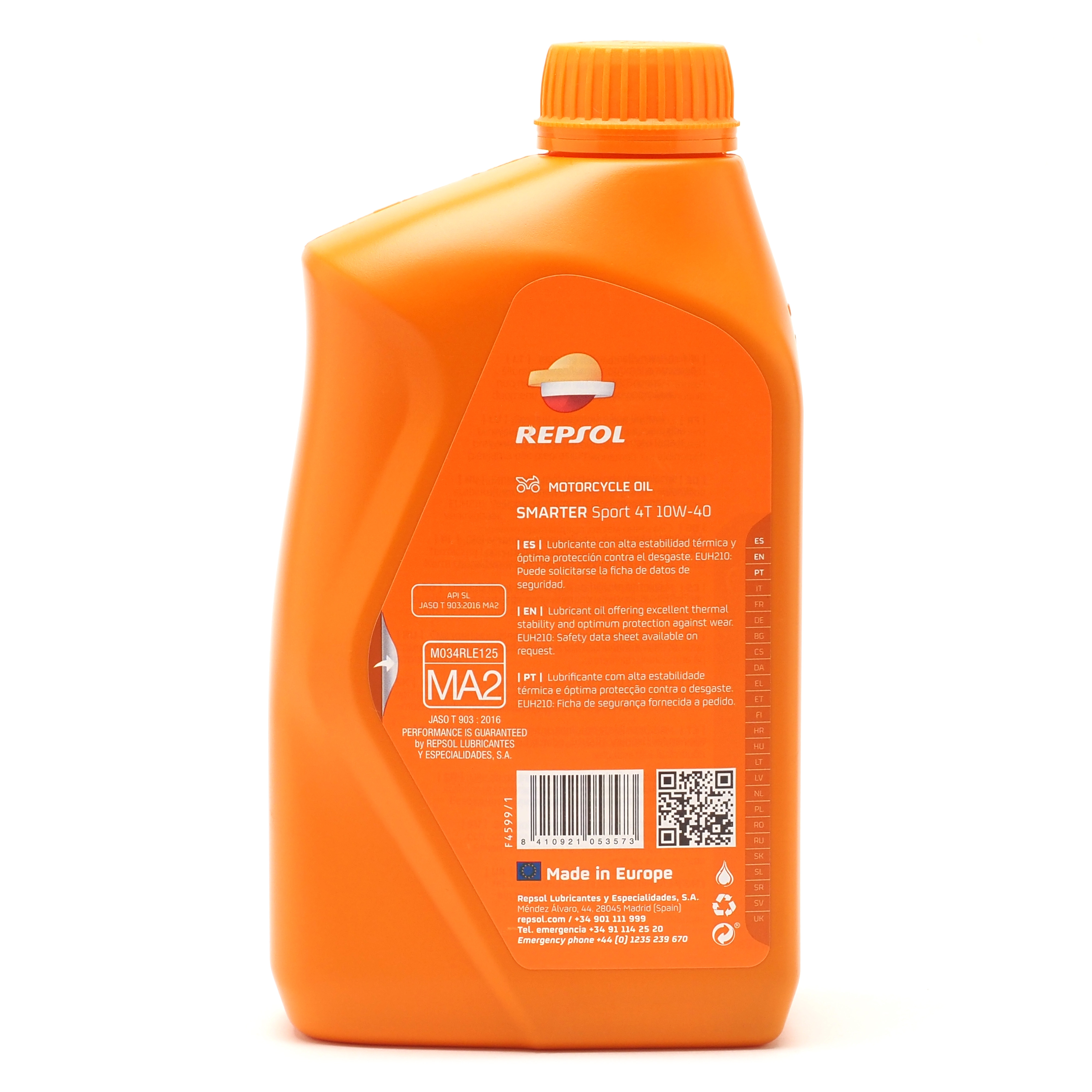 Repsol Motorrad Motoröl SMARTER Sport 4T 10W-40 1 Liter